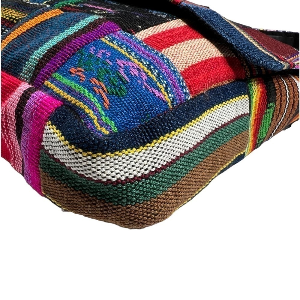 Patchwork Bohemian Multicolored Messenger Shoulde… - image 11